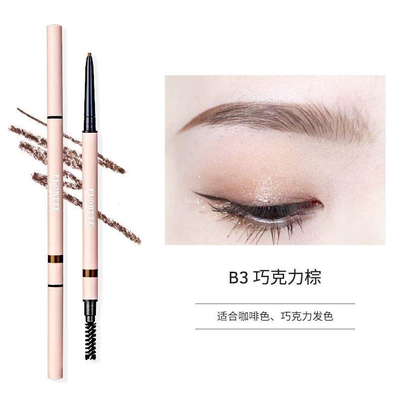 Flortte Dual Ends Eyebrow Pencil for Beginners B1-B5 0.3g