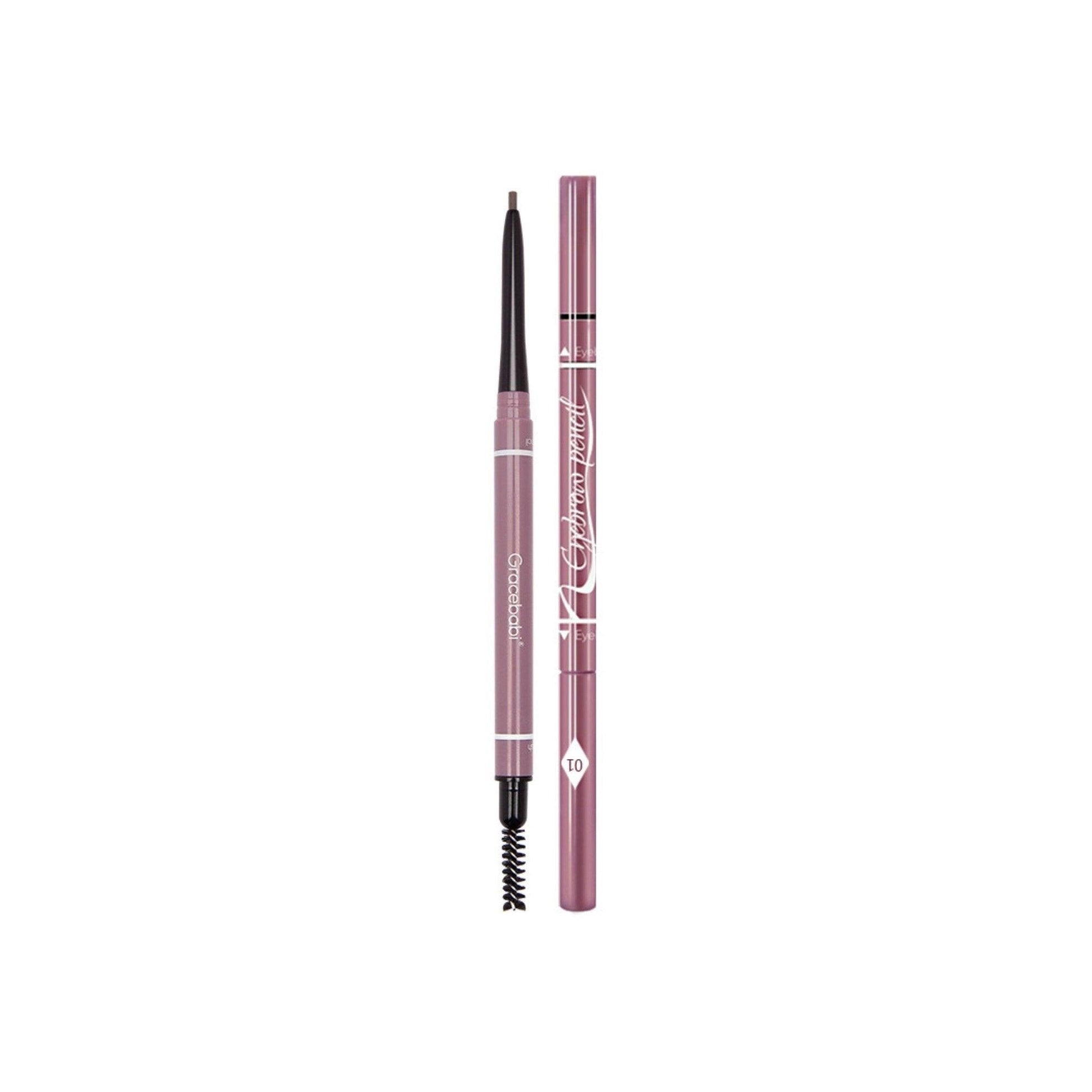 Gracebabi Eyebrow Pencil N Eyebrow Brush GB002 - Chic Decent