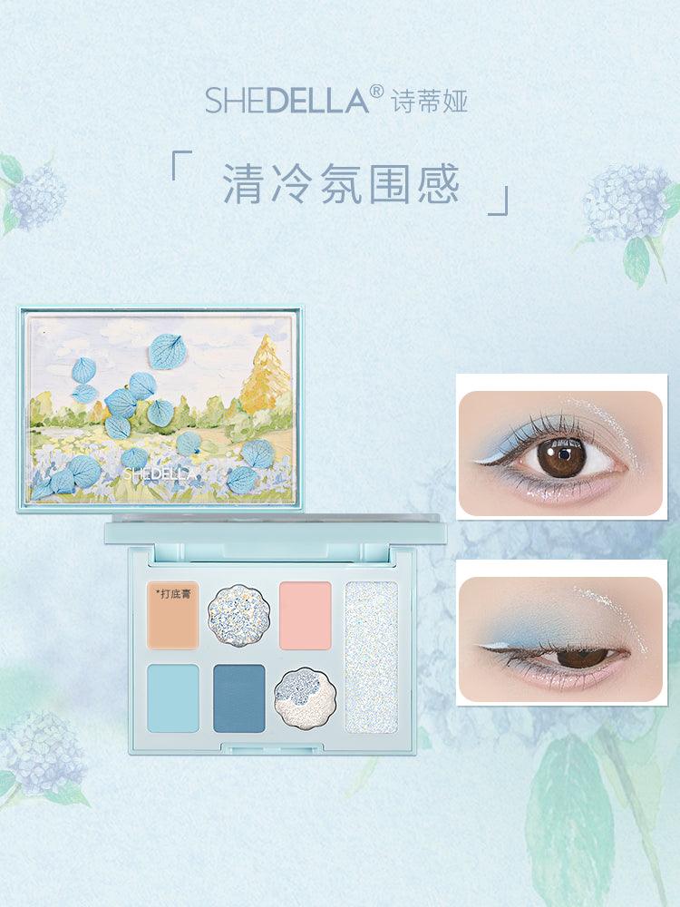 Shedella Seven Colors Floral Eyeshadow Palette SDL06 - Chic Decent