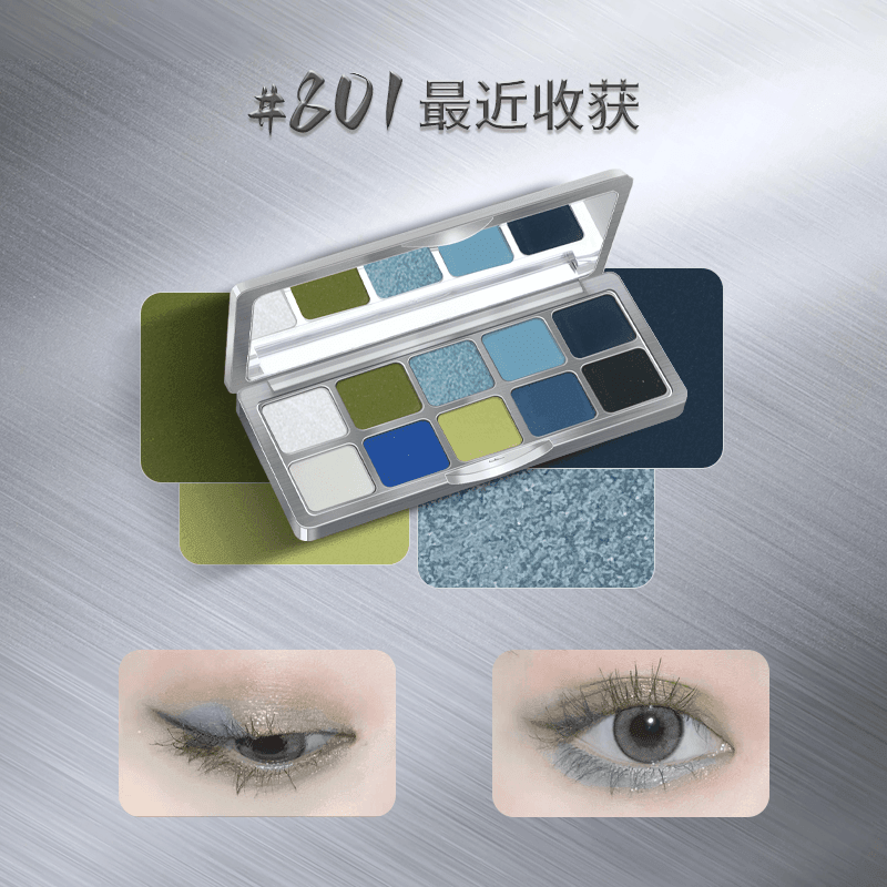 【NEW 701-901】Shedella Ten Colors Eyeshadow Palette SLD08 - Chic Decent